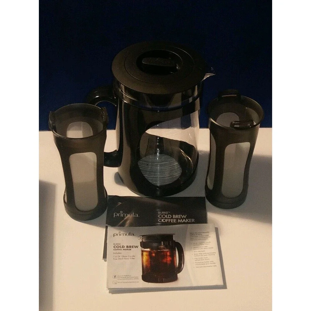 EUC PRIMULA  Cold Brew Coffee Maker + Brew Filter - 1.6 Quarts